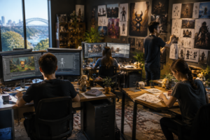 Creative studio with a warm atmosphere