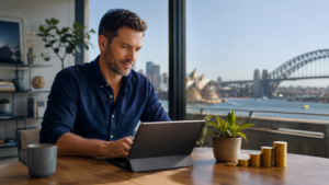 Work in a room with a city view